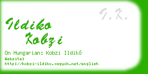 ildiko kobzi business card
