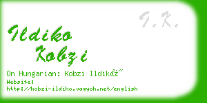 ildiko kobzi business card